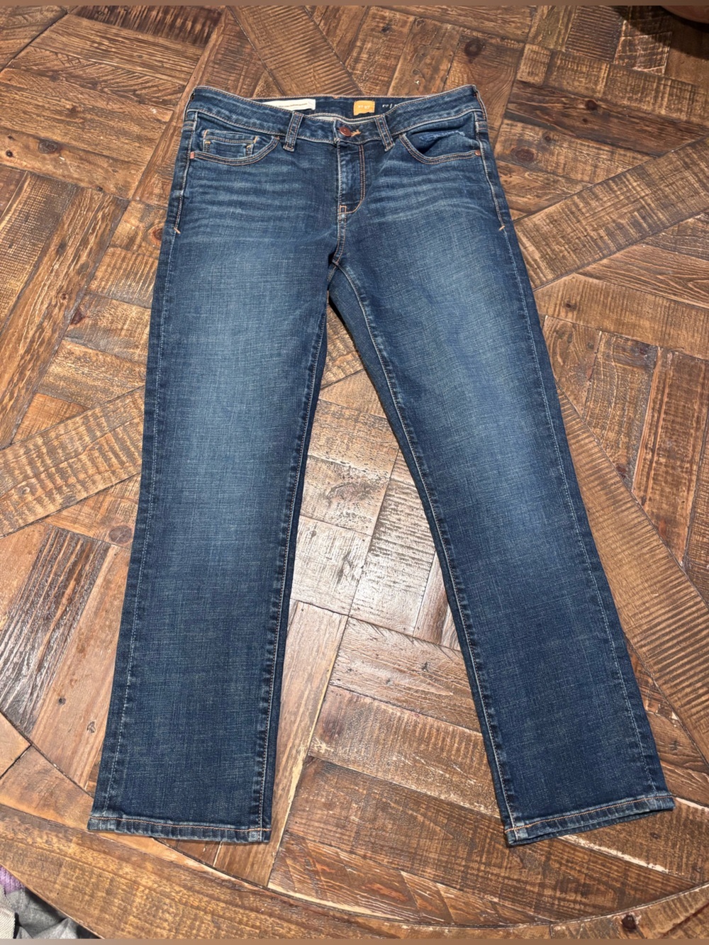 Pilcro and the Letterpress Dark Blue Jeans Great condition. Size 27!